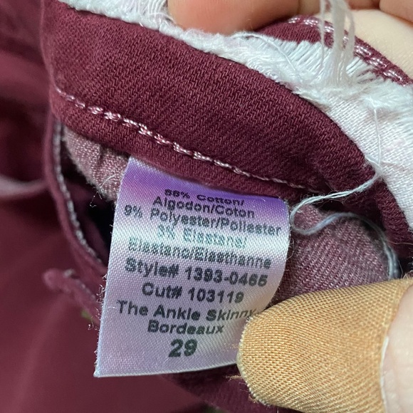 Current/Elliott | Size 29 Bordeaux the Ankle Skinny Jean - Picture 4 of 8